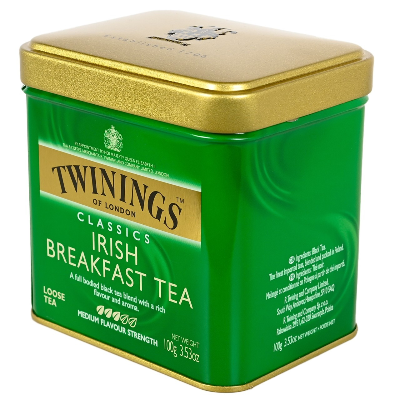 Image of Twinings Irish Breakfast Loose Tea Tin - 3.53oz (100g)