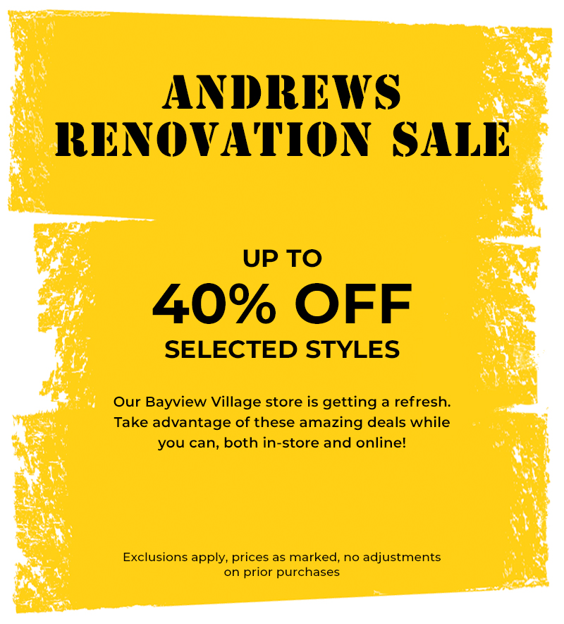 Andrews Renovation Sale