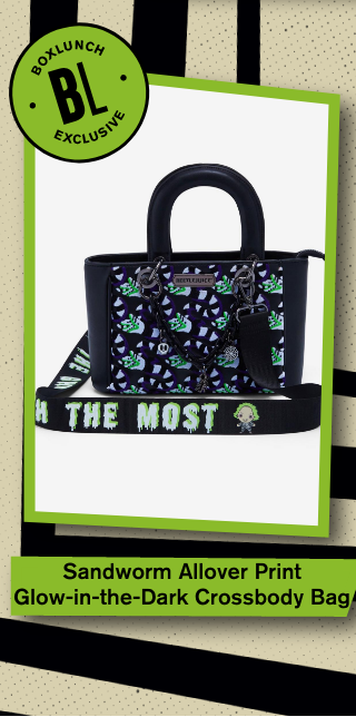 Sandworm Allover Print Glow-in-the-Dark Crossbody Bag