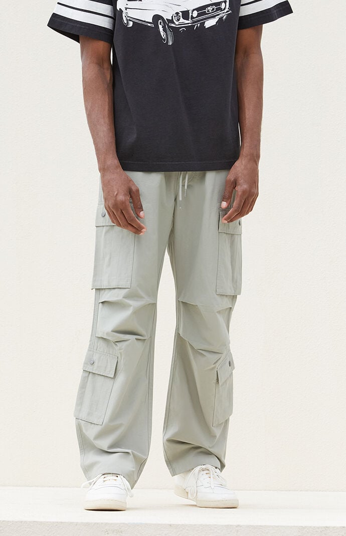 Image: Olive Baggy Cargo Pants