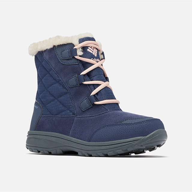 Blue women's snow boots