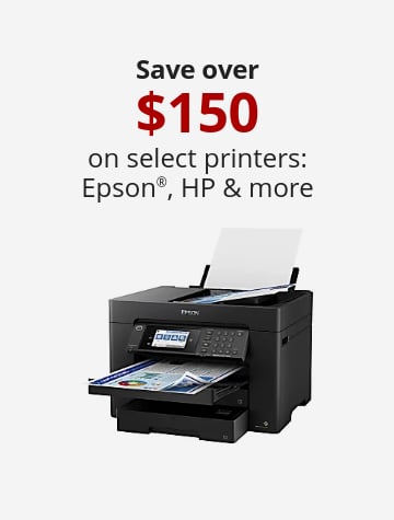 Save over 150 on select printers: Epson®, HP & more