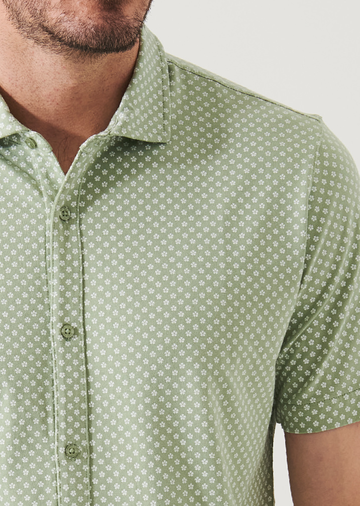 PIMA COTTON STRETCH PRINTED SHIRT