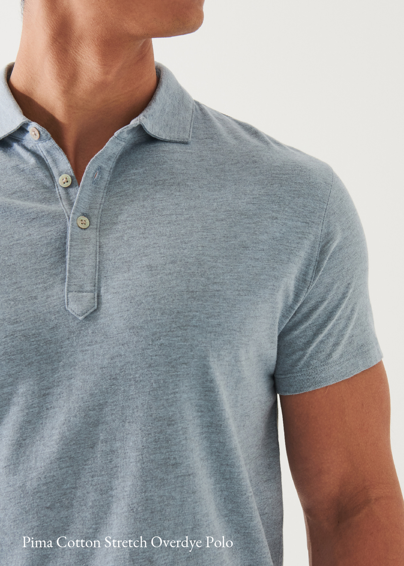 PIMA COTTON STRETCH OVERDYE POLO