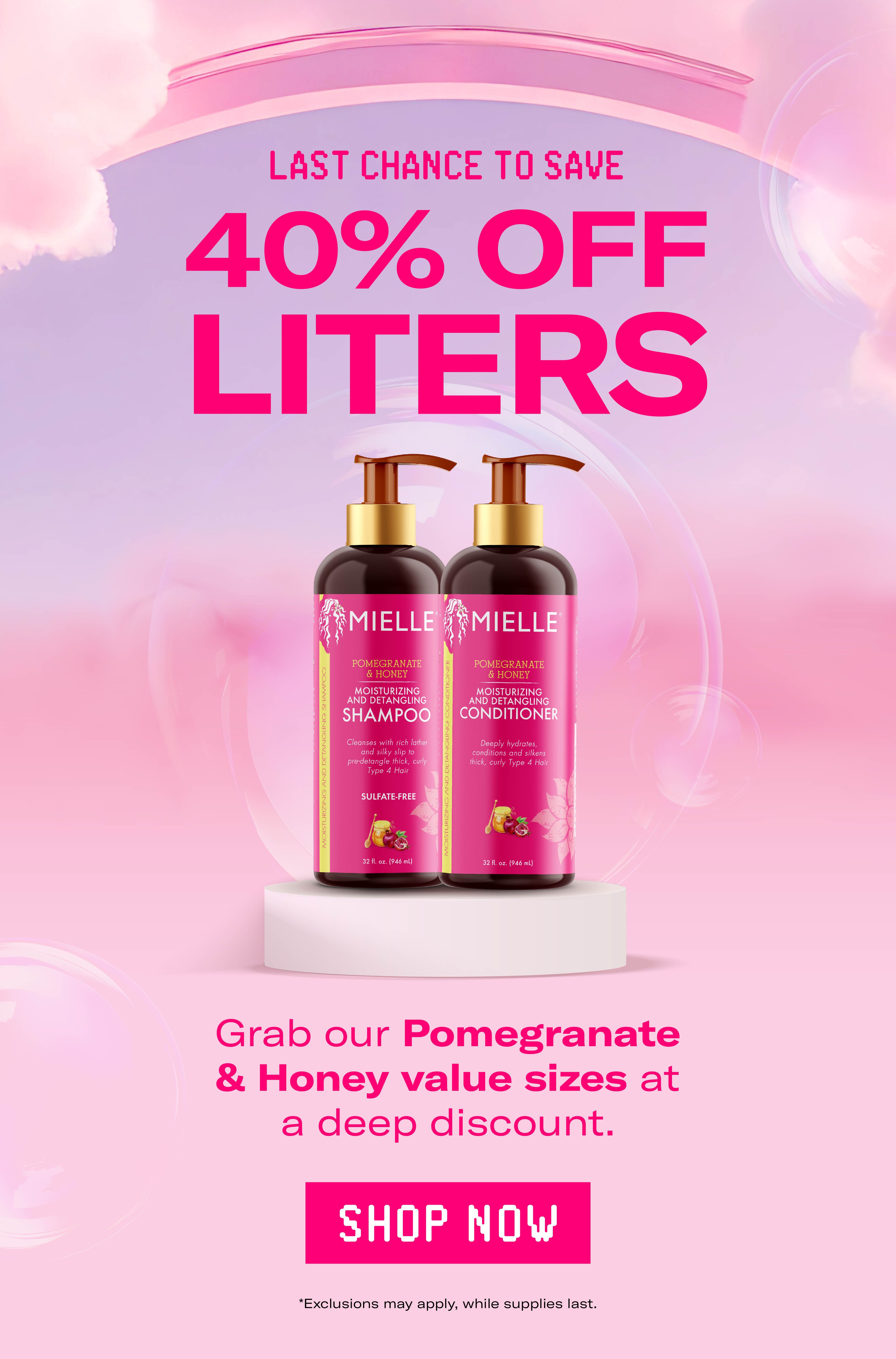 Last Chance to Save 40% Liters