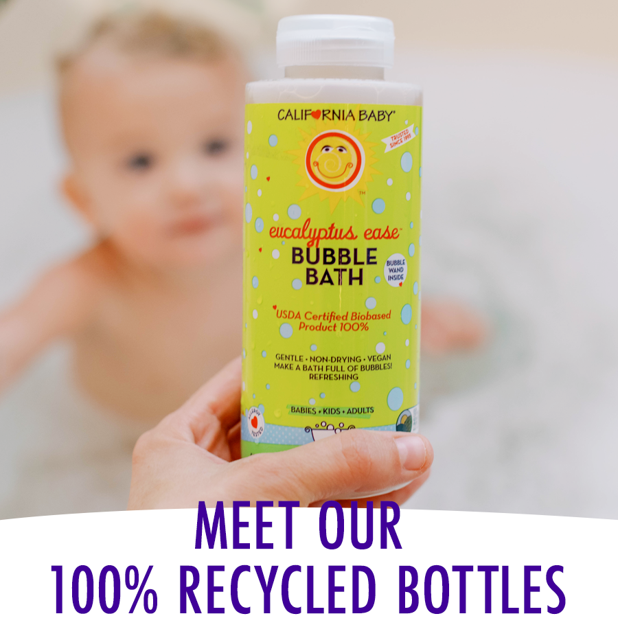 Meet our 100% recycled bottles