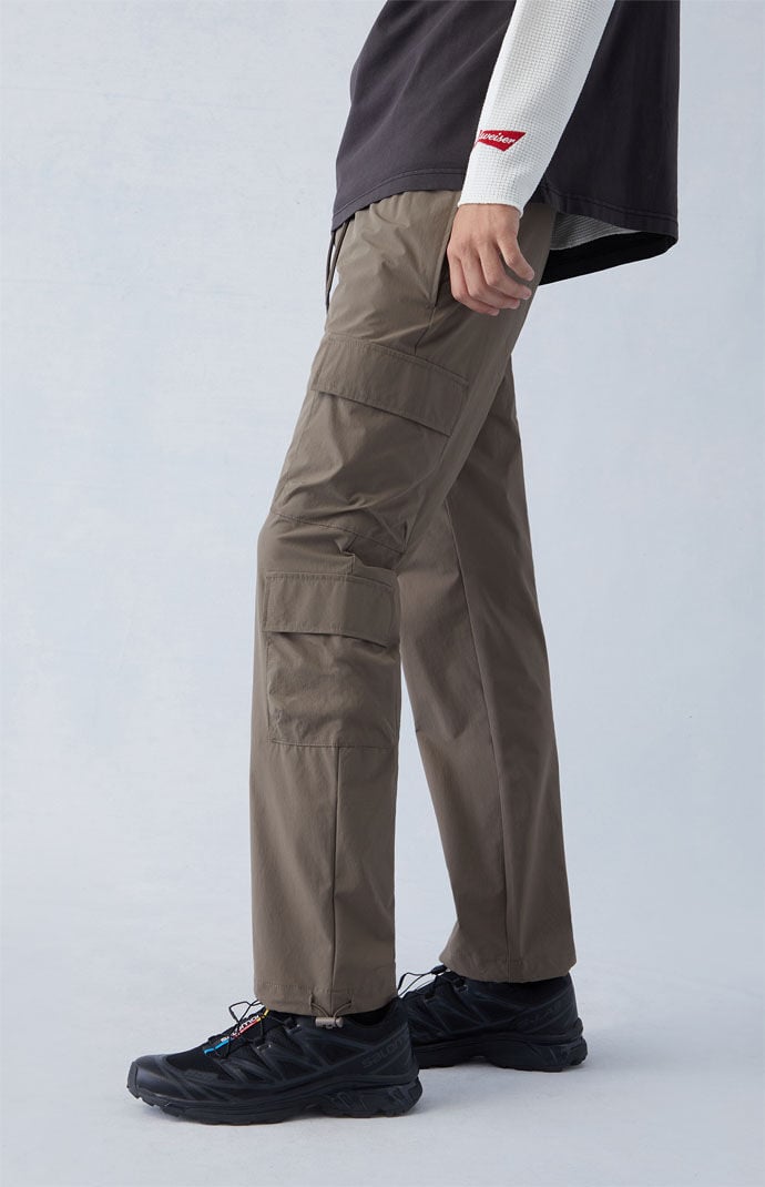 Image: Performance Brown Straight Cargo Pants