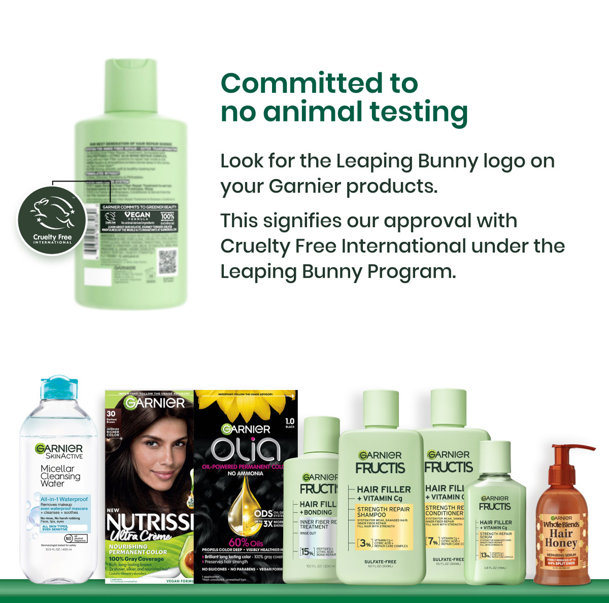 Garnier Is Approved By Cruelty Free International