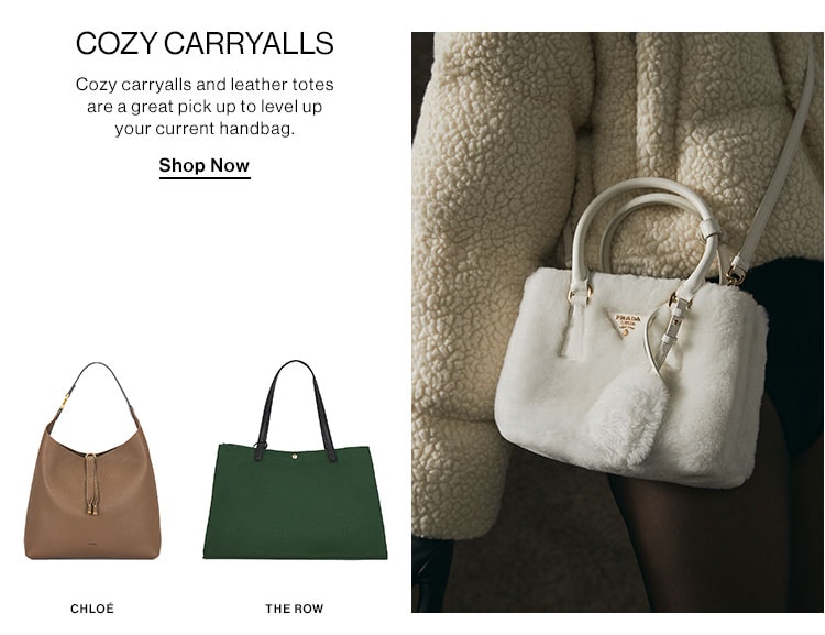 COZY CARRYALLS: Cozy carryalls and leather totes are a great pick up to level up your current handbag. Shop Now