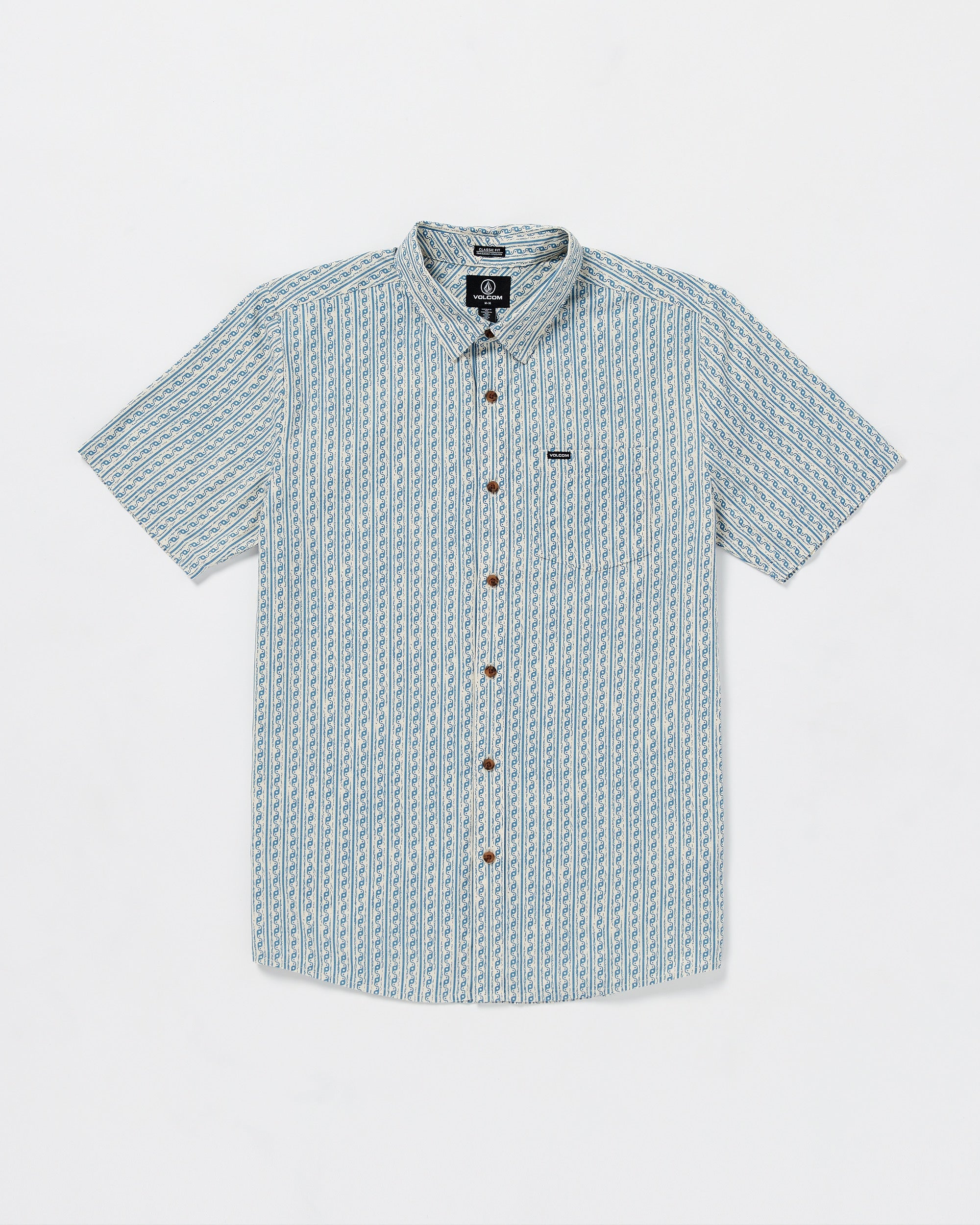 Image of Scaler Stone Woven Short Sleeve Shirt - Dirty White