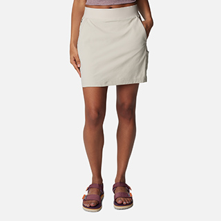 Women's tan skirt.