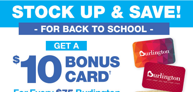 Stock up & save! for back to school