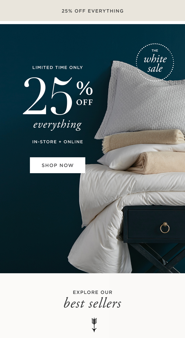 Save 25% on Everything