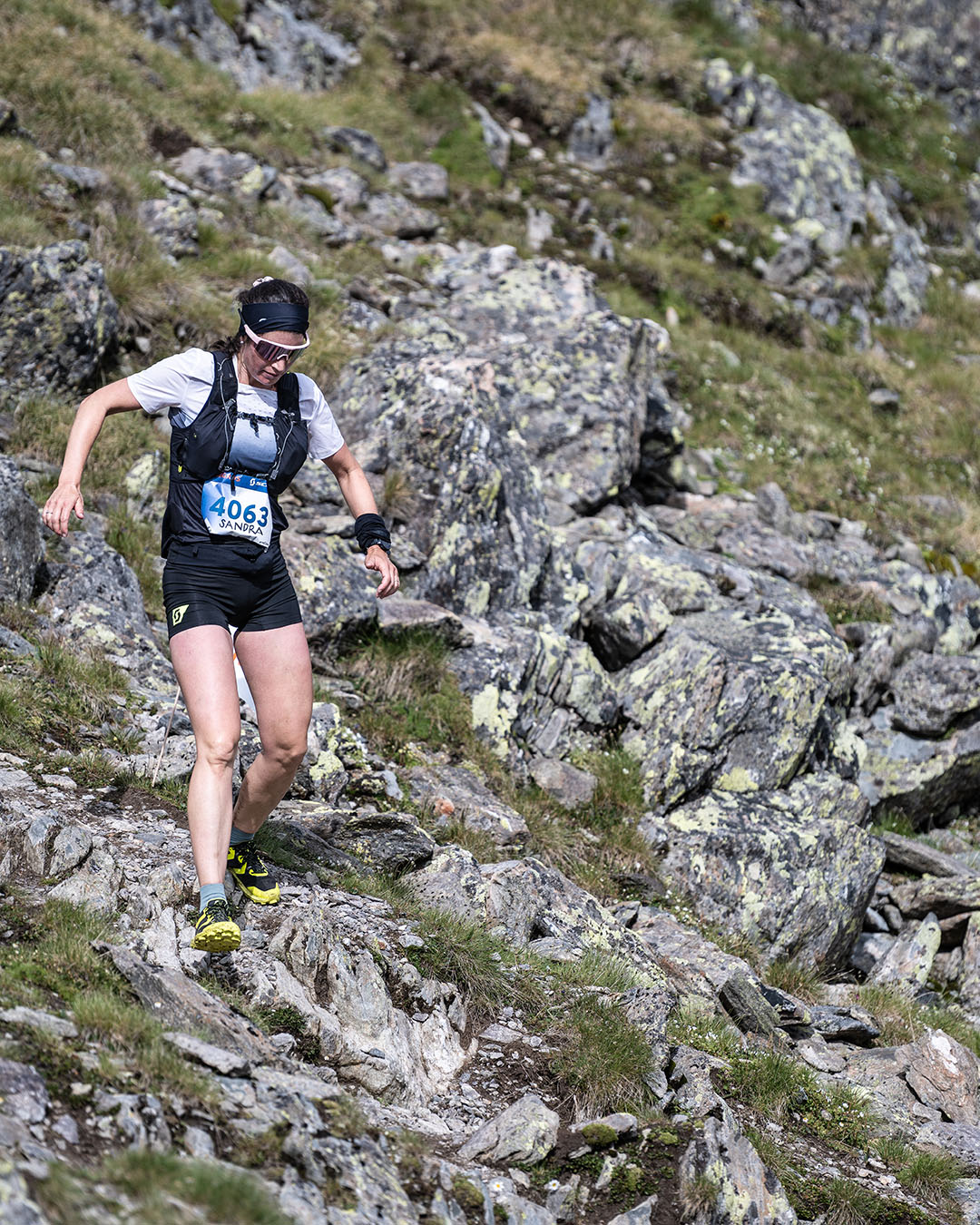 Two women running at the X-Trails in Davos, Switzerland