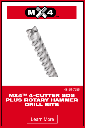 MX4™ 4-Cutter SDS PLUS Rotary Hammer Drill Bits