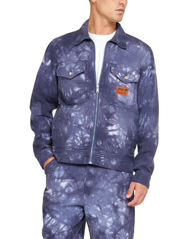 Image of Ortiz Tie Dye Jacket - Indigo