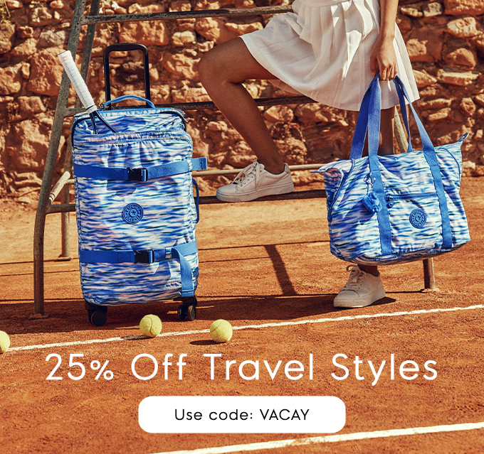 25% Off Travel Styles. Use code: VACAY