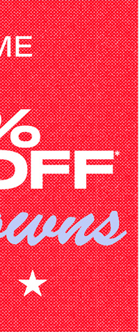 Limited time extra 50% off* markdowns.  Shop kids.