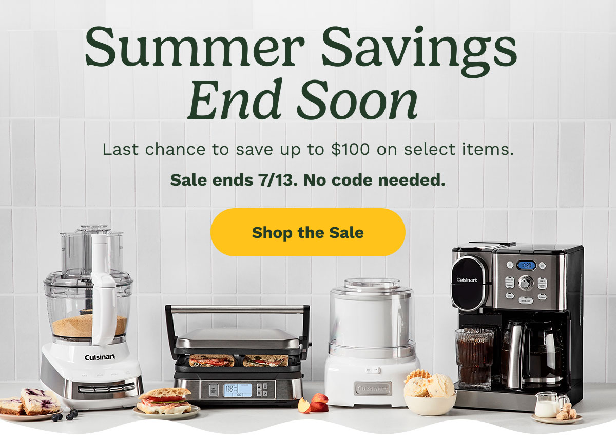 Summer Savings End Soon - Shop the Sale