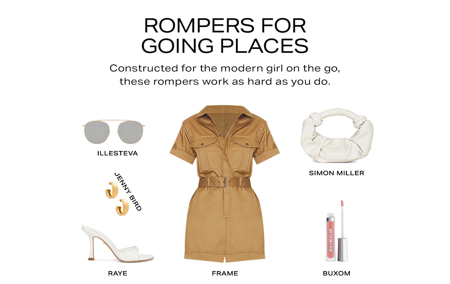 Rompers for Going Places. Constructed for the modern girl on the go, these rompers work as hard as you do. Shop now