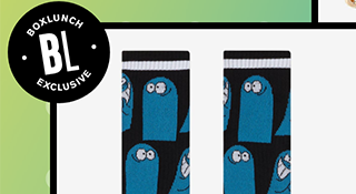 Foster's Home For Imaginary Friends Bloo Allover Print Crew Socks