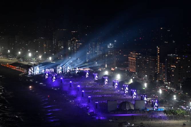 Madonna performs in Rio De Janiero