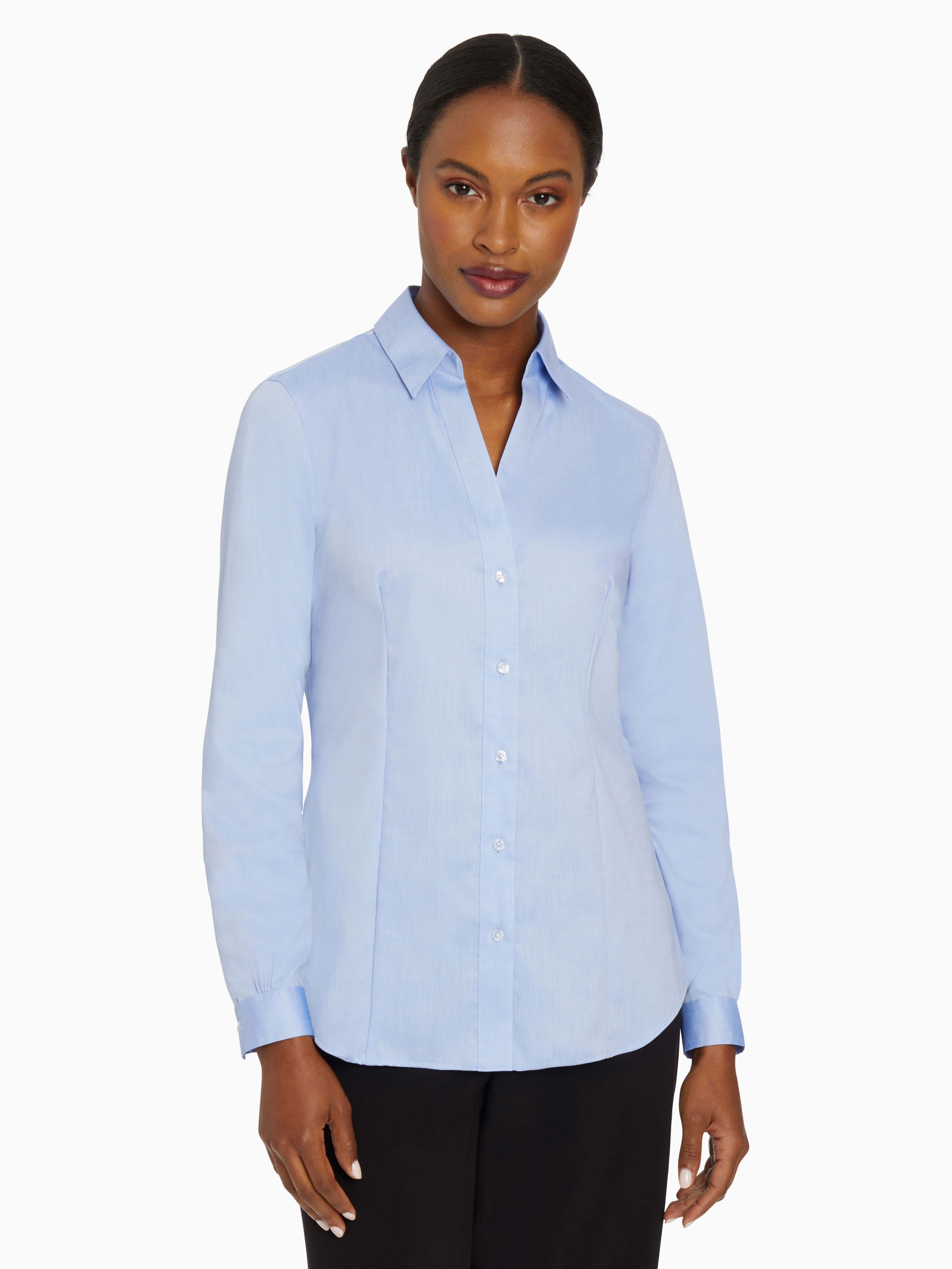 Image of Easy-Care Button-Up Shirt