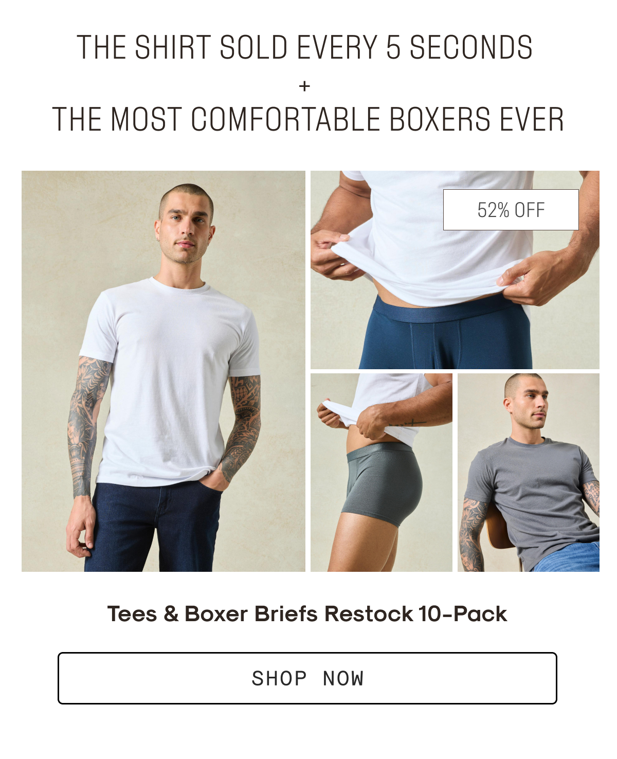 Tees & Boxers 10-Pack