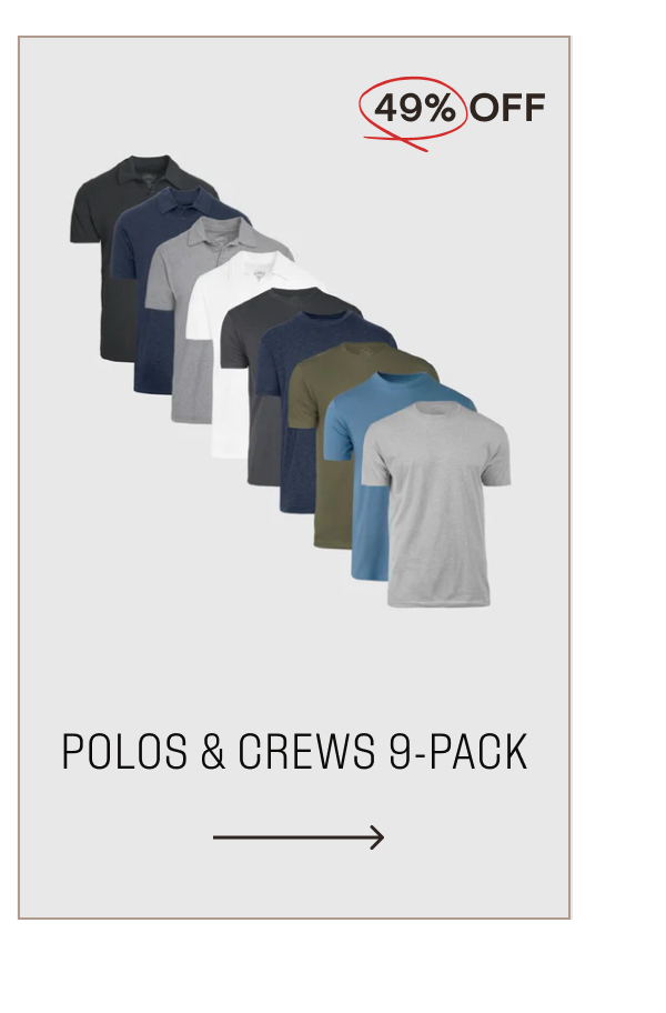 Polos & Crews 9-Pack