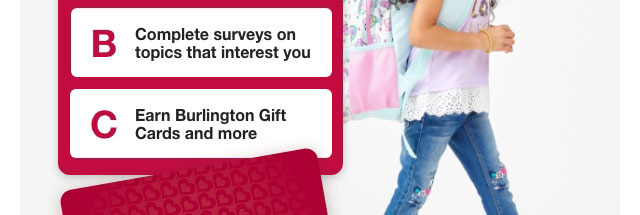 Step 2 - Swap your points for Burlington Gift cards and more