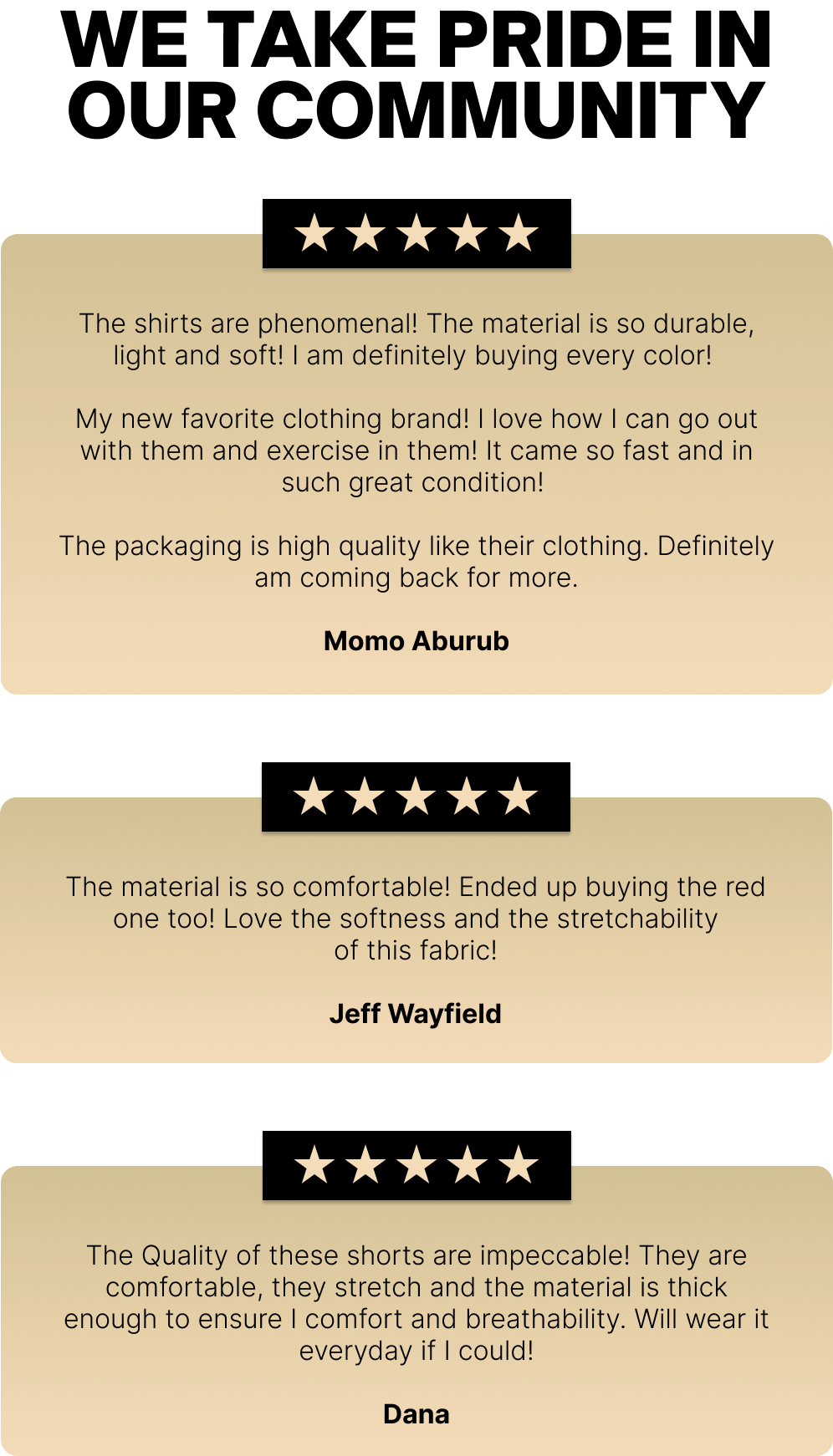 5 star reviews