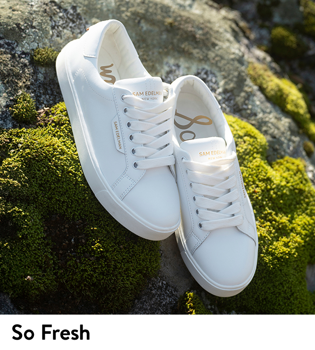 White sneakers from Sam Edelman.