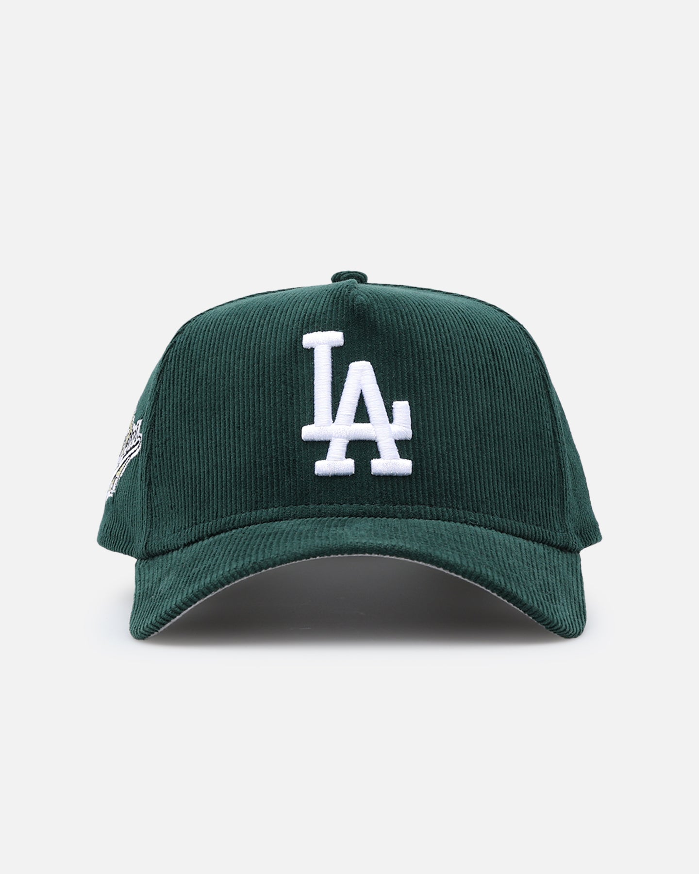 Image of New Era Los Angeles Dodgers 'Dark Green Cord' 9FORTY A-Frame Snapback Dark Green