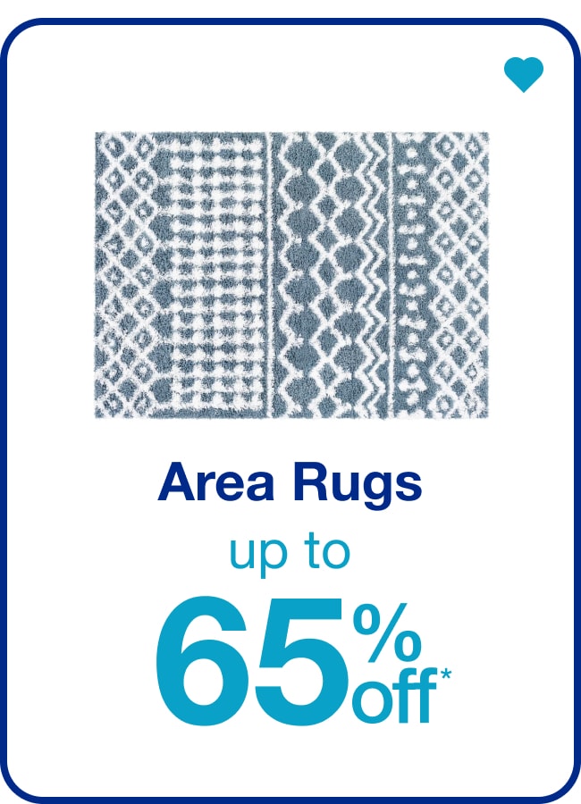 Area Rugs Up to 65% Off â€” Shop Now!