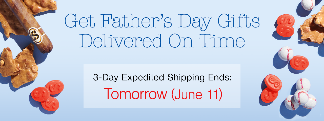 Get Father’s Day Gifts Delivered On Time | 3-Day Expedited Shipping Ends: Tomorrow, June 11