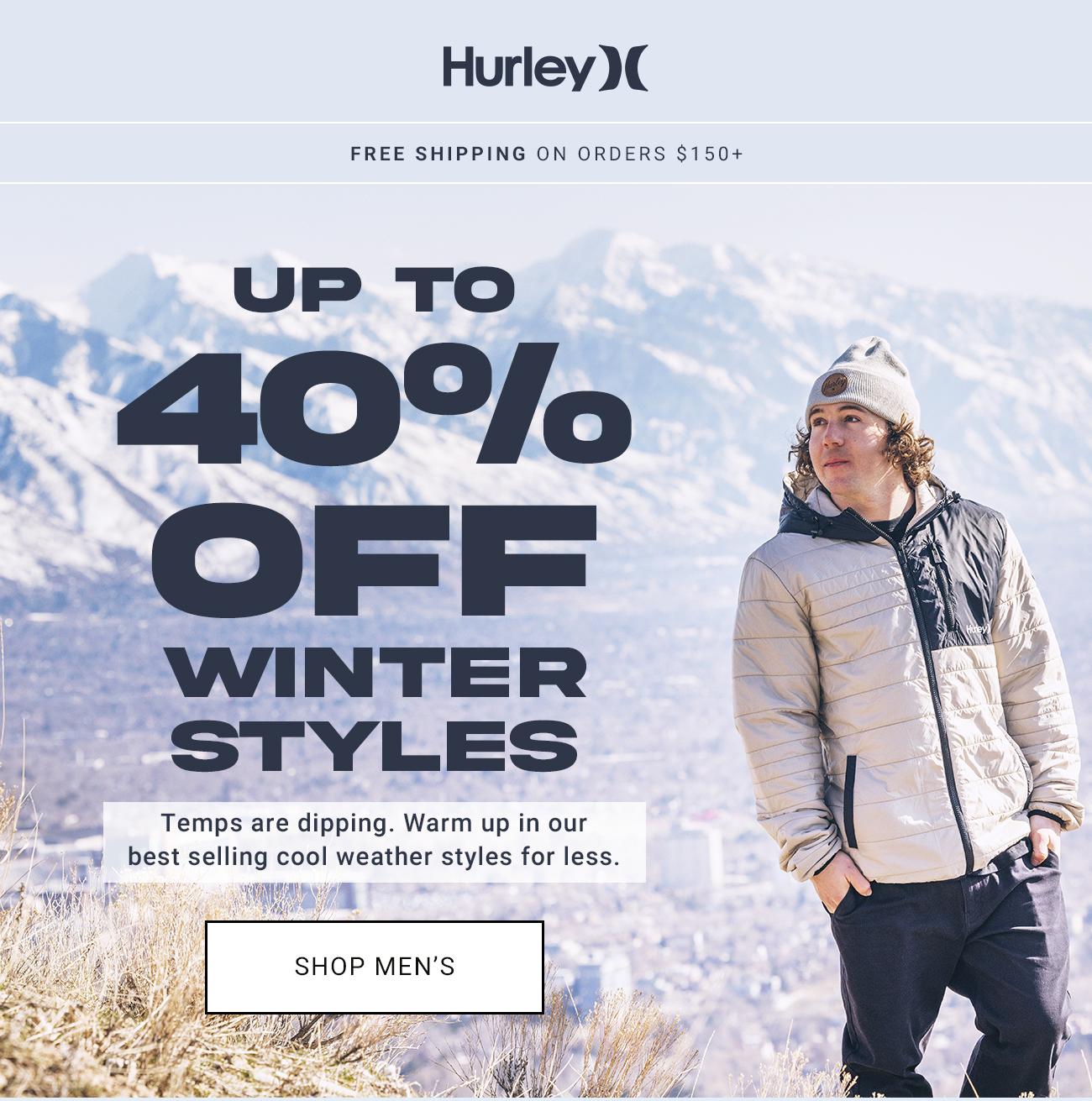 Hurley - Up  To 40% Off Winter Styles | Shop Men's