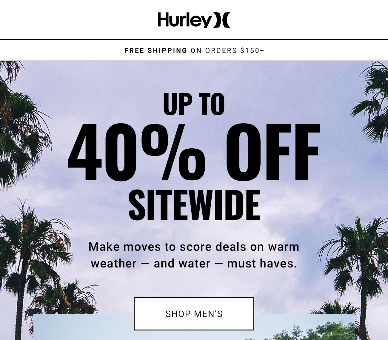 Hurley - Final Day Up to 40% OFF Sitewide | Shop Men's