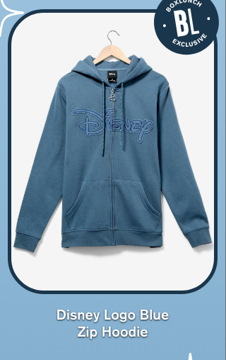 Disney Logo Blue Zip Hoodie