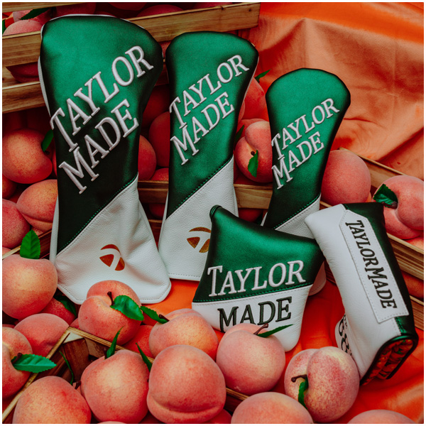 Season Opener Headcovers on a bed of peaches