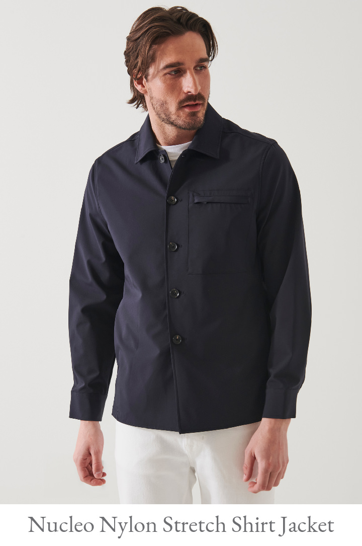 NUCLEO NYLON STRETCH SHIRT JACKET