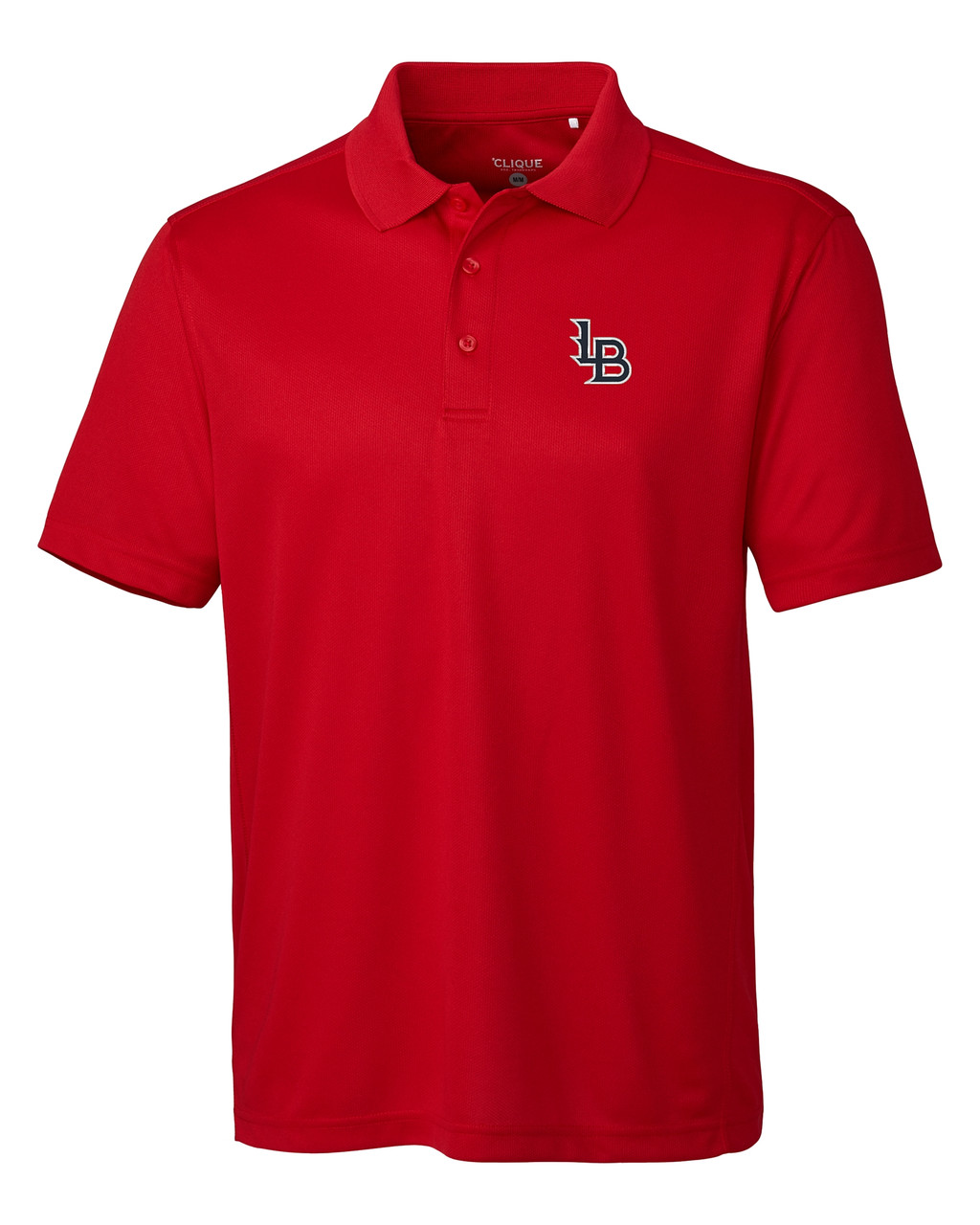 Image of Louisville Bats Clique Ice Pique Mens Short Sleeve Tech Polo