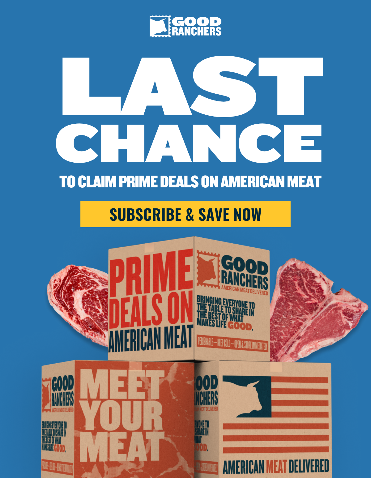 Prime Deals on All-American Meat: Save up to $145 on your first box!