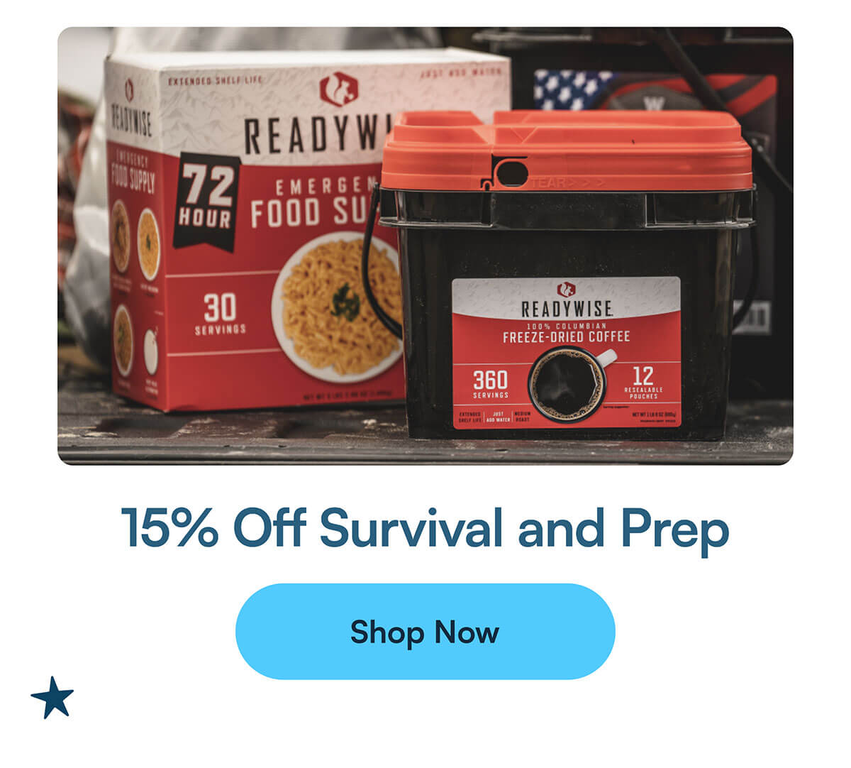 15% Off Survival and Prep