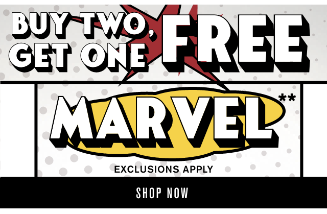 Buy Two Get One Free Marvel. Exclusions Apply. Shop Now