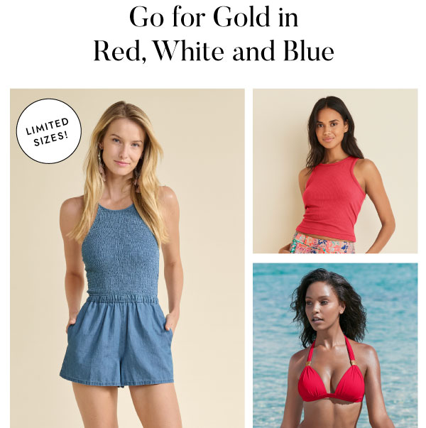 Go for Gold in Red, White and Blue