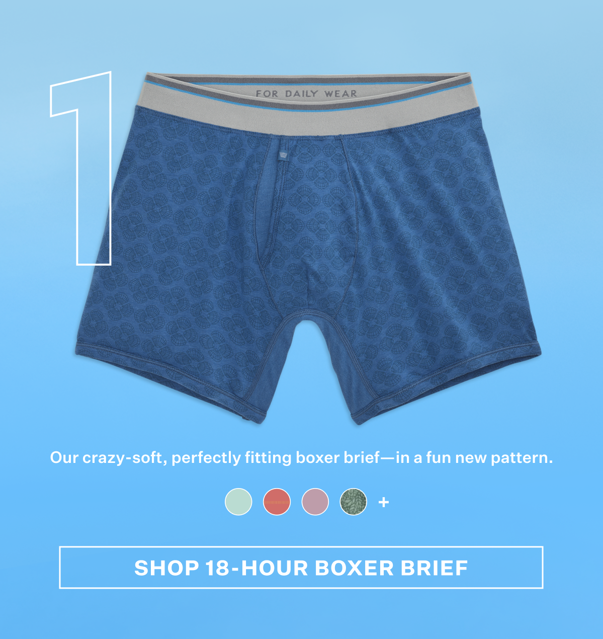 18-Hour Jersey Boxer Brief