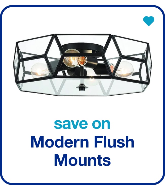 Save on Modern Flush Mounts