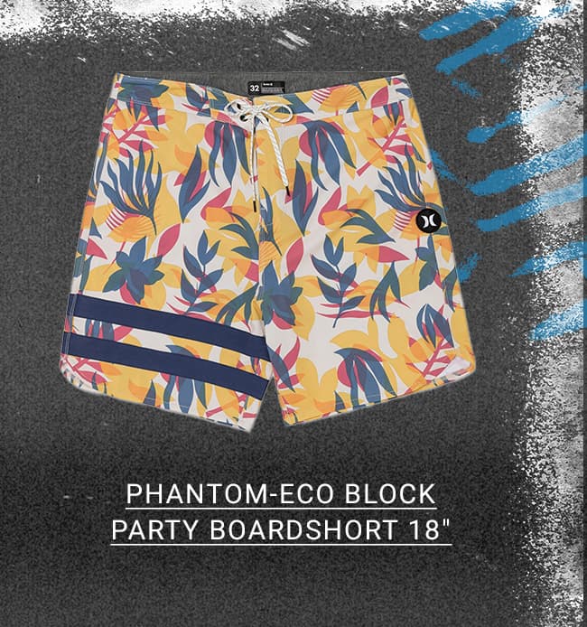 Phantom-Eco Block Party Boardshort 18''