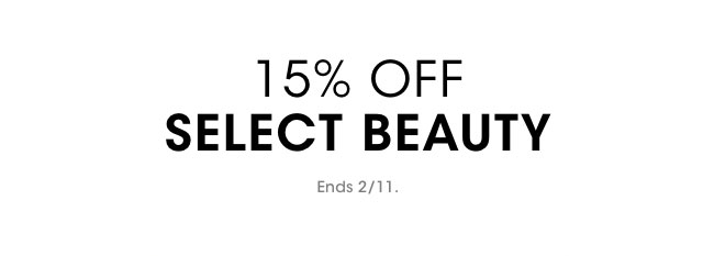 15% off select beauty