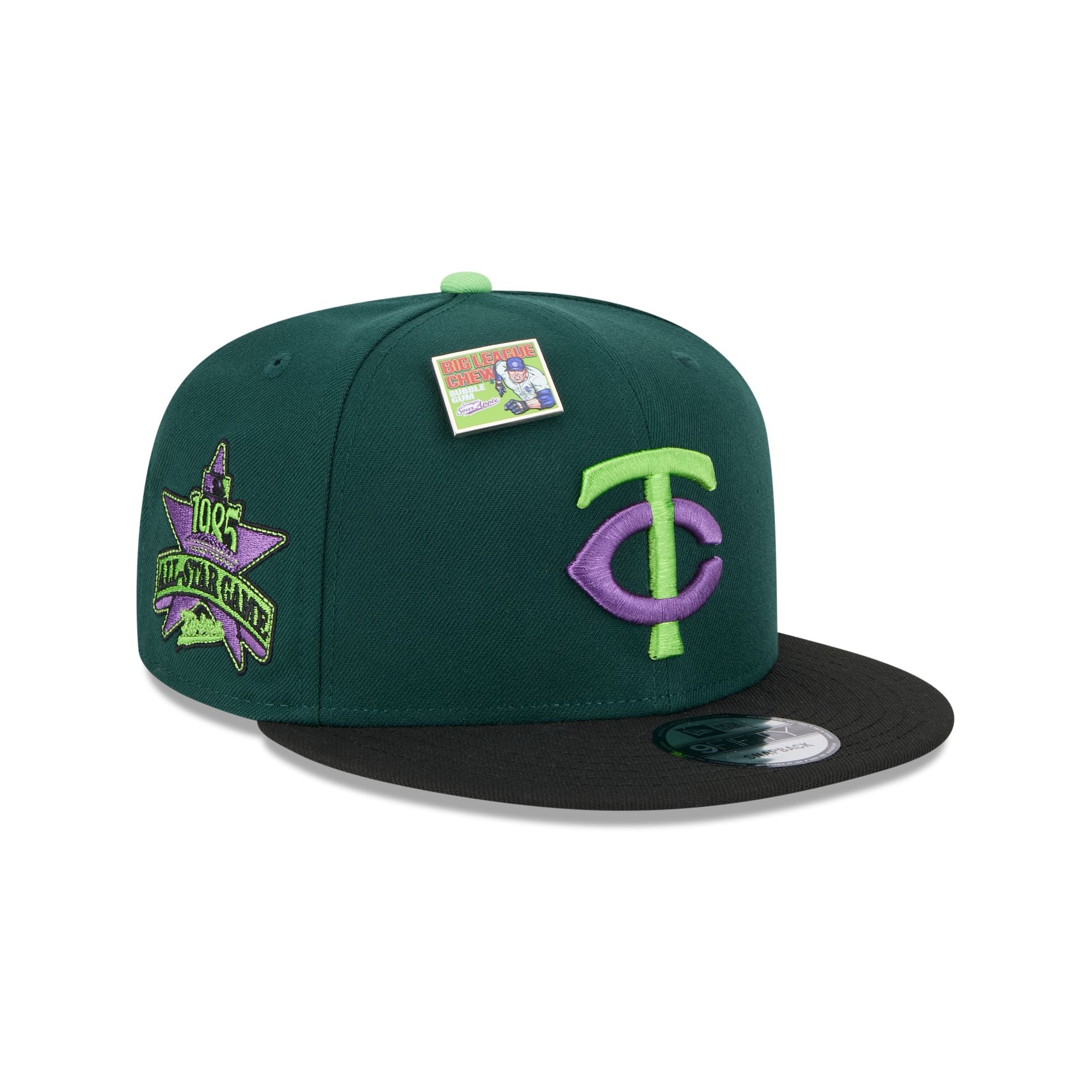 Image of Big League Chew X Minnesota Twins Sour Apple 9FIFTY Snapback